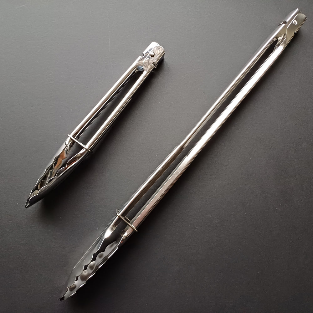 Stainless steel Tongs with ring stopper