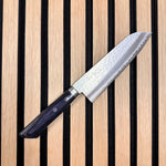 Santoku knife, VG10, Damascus and Tsuchime finish - Masutani