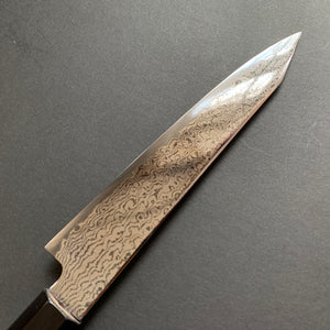 Kiritsuke Petty knife, VG10 stainless steel, Damascus finish, Kurozome range - Hatsukokoro