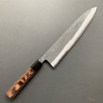 Gyuto knife, Aogami Super with stainless steel cladding, kurouchi finish - Kamo
