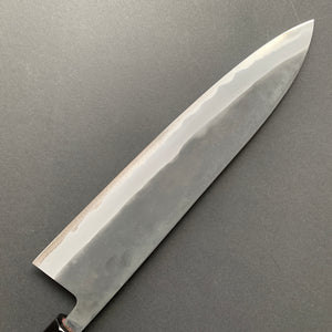 Gyuto knife, Aogami Super with stainless steel cladding, kurouchi finish - Kamo