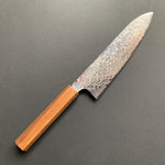Santoku knife, ATS34 powder steel, Nickel Damascus finish, Ginga range - Hatsukokoro