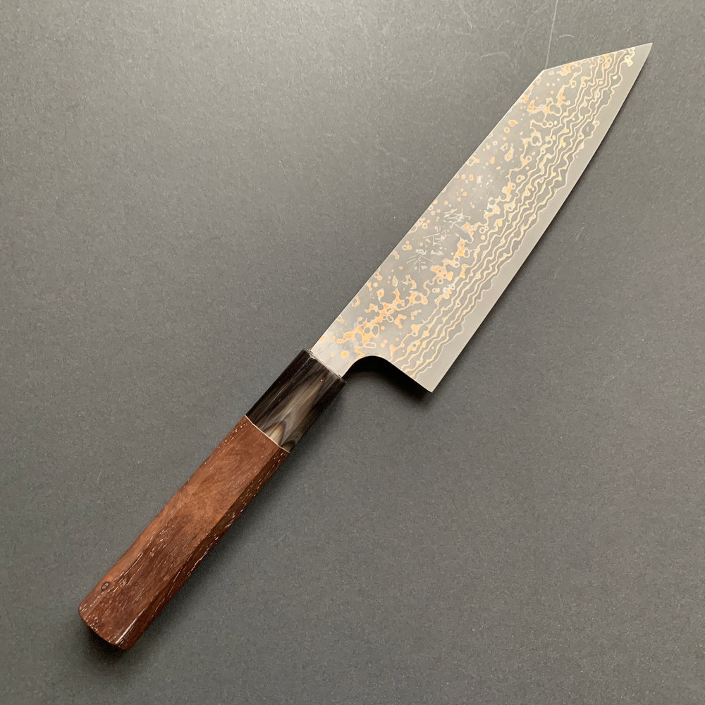 Bunka knife, VG10 Stainless Steel, Coloured Damascus finish - Saji