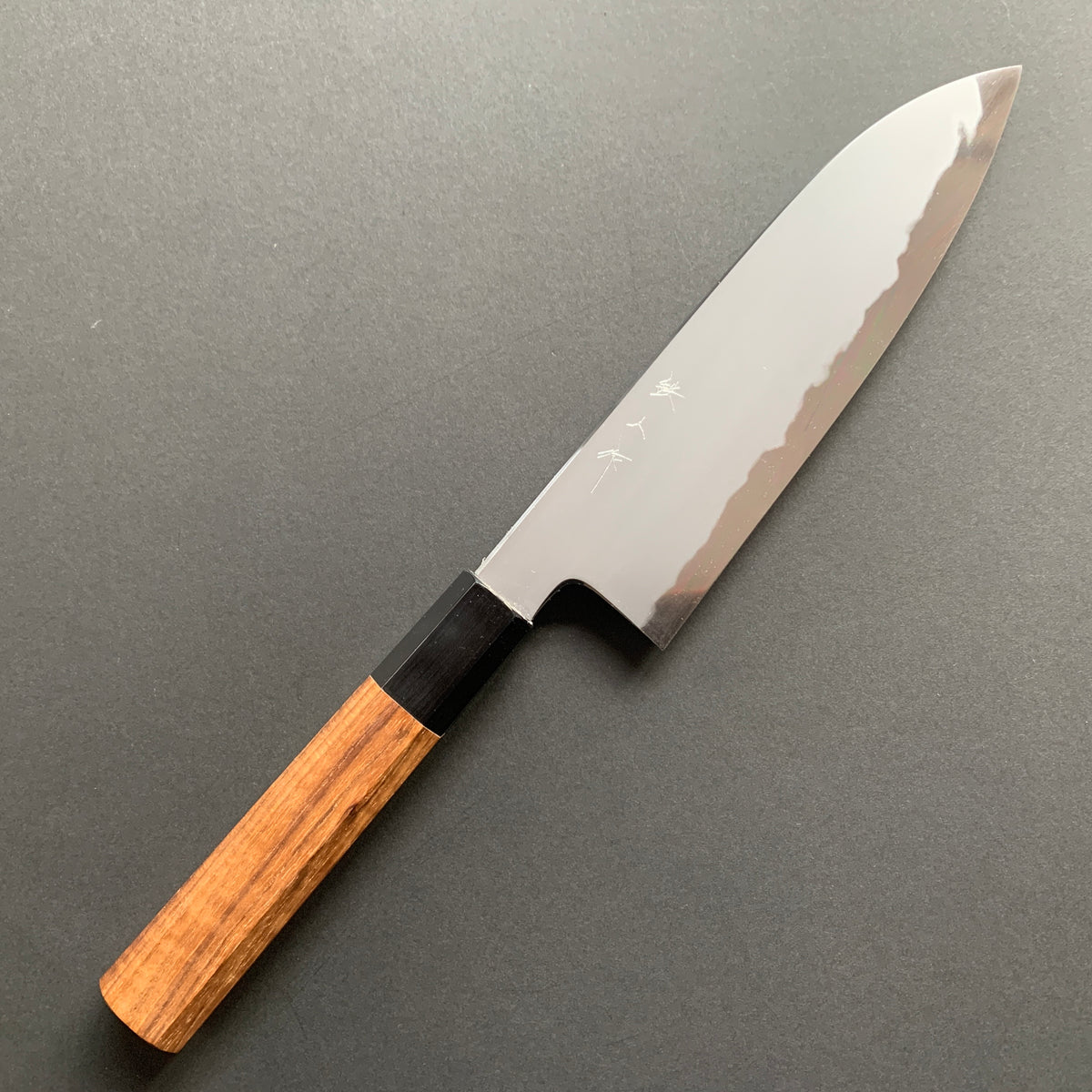 Santoku Knife, Aogami 2 with Iron cladding, Kasumi finish