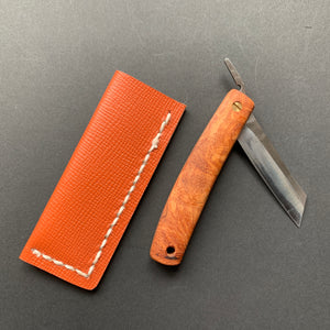 Kotoh folding knife, VG10 stainless steel, Karin / Black Persimonn / Antler handle