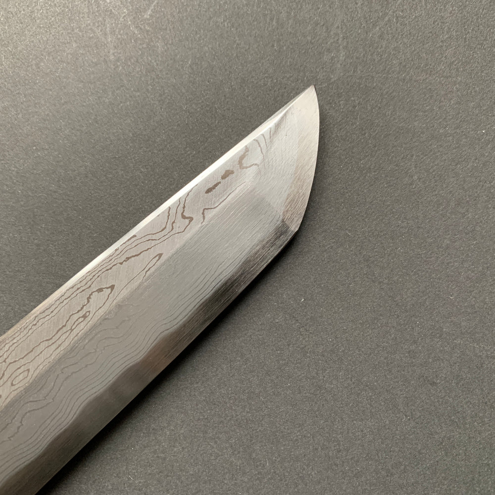Sakimaru Yanagiba knife, Aogami 1 Carbon Steel, Damascus finish - Nakagawa Hamono
