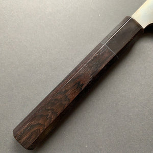 Honyaki Yanagiba knife, Shirogami 1 Carbon Steel, Polished finish - Nigara
