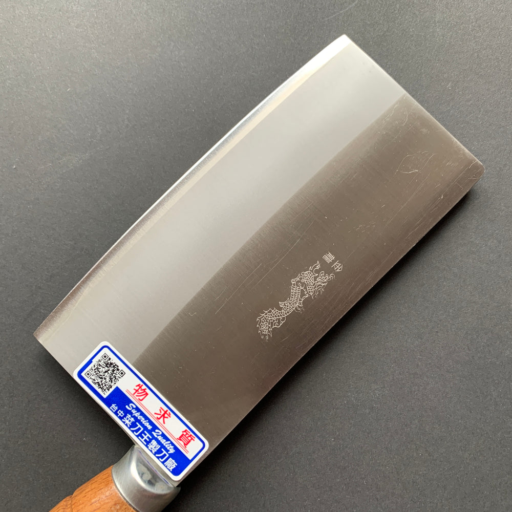 Cleaver, AUS 10 core with stainless steel cladding, polished finish - Chopper King