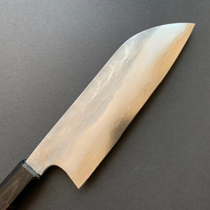 Santoku knife, Aogami 2, stainless steel clad, Nashiji finish - Matsubara