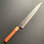 Sujihiki Knife, Ginsan Stainless Steel, Tsuchime finish - Kato