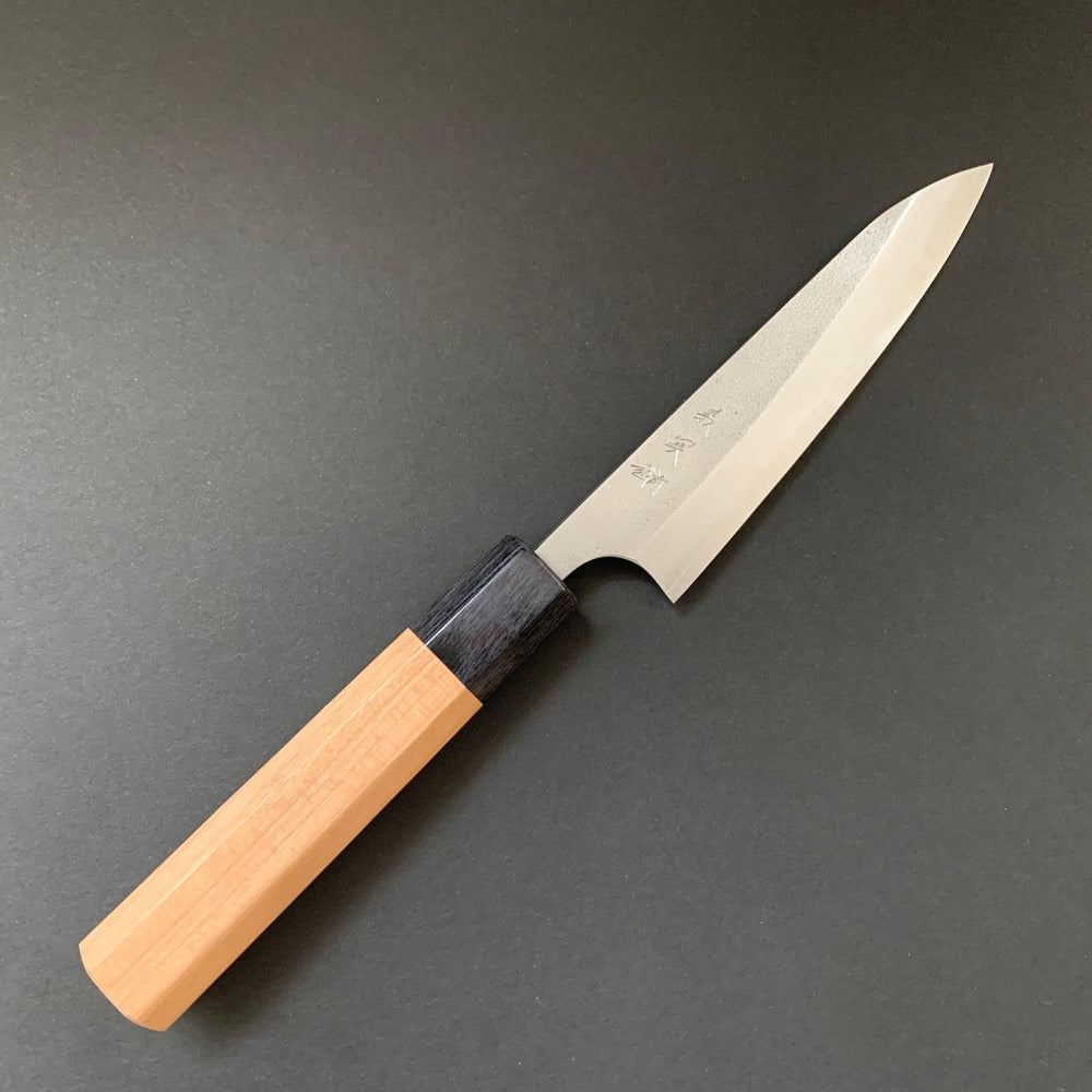 Petty knife, Ginsan stainless steel, nashiji finish - Kanehiro - Kitchen Provisions