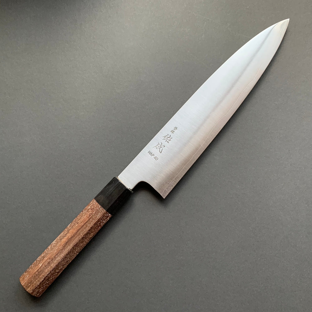 Gyuto knife, HAP40 powder steel, polished finish - Sukenari