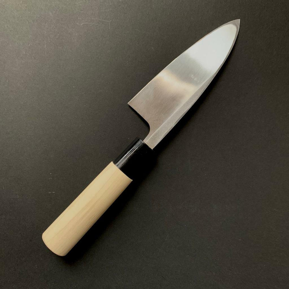 Ajikiri Knife, Shirogami 2 Carbon Steel, Iron Clad, Polished Finish - Ittetsu - Kitchen Provisions
