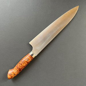 Gyuto knife, SG2 Powder Steel, Western style Maple wood handle, Migaki finish - Kato - Kitchen Provisions