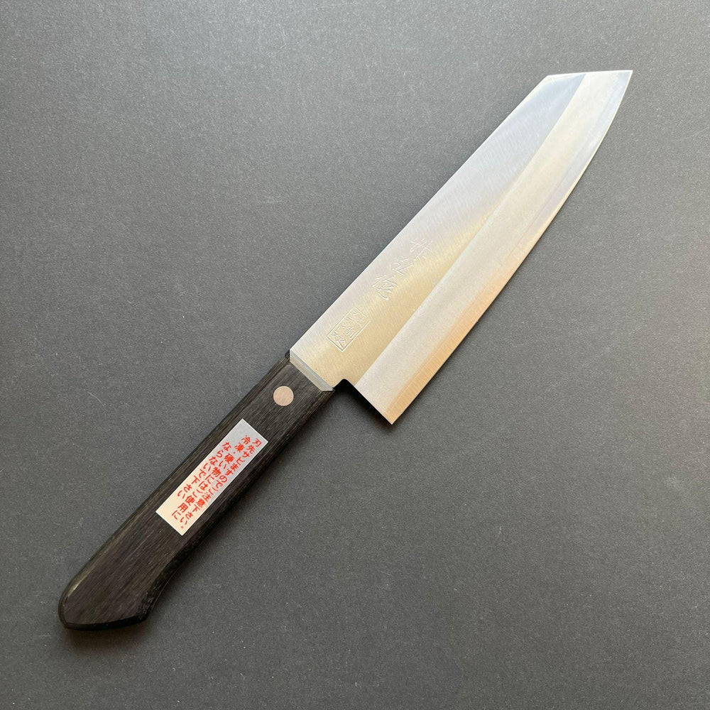 Bunka knife, Carbon steel core with stainless steel cladding, polished finish - Miki Hamono - Kitchen Provisions