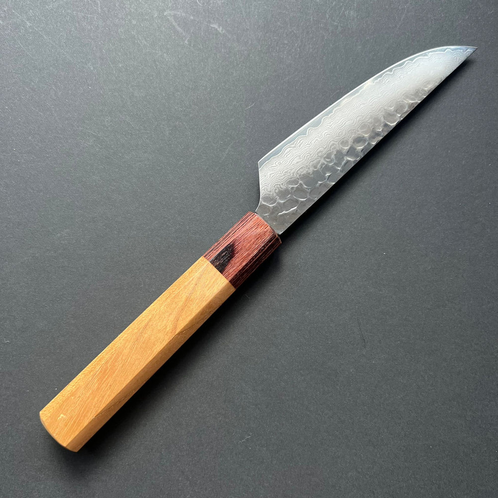 Petty / Steak knife, VG10 stainless steel, Damascus Tsuchime finish, Wa handle - Sakai Takayuki