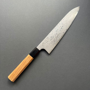 Gyuto knife, Ginsan with Stainless Steel cladding, Damascus finish, Ginyo range - Hatsukokoro
