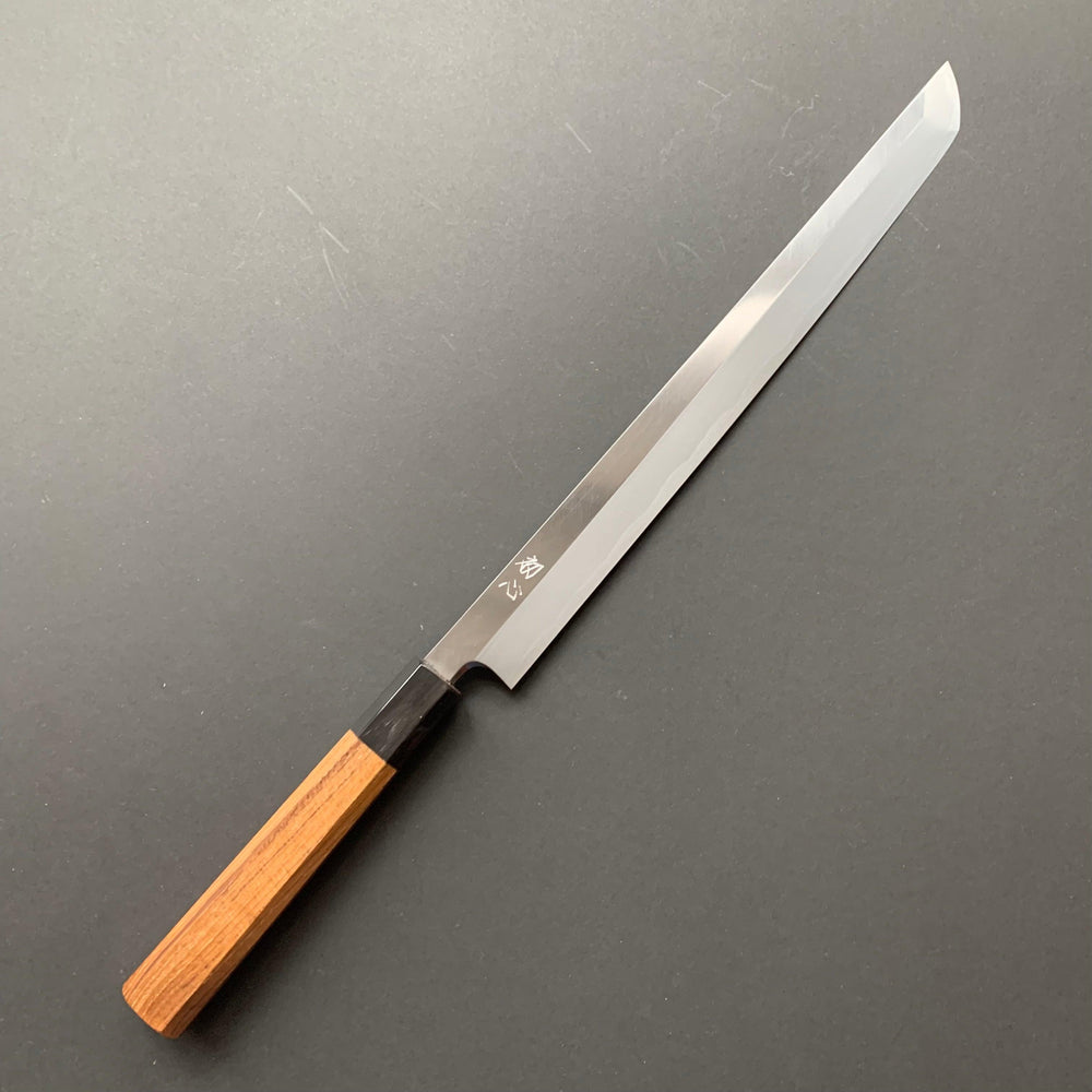 Sakimaru yanagiba,  shirogami 2, polished finish - Hatsukokoro - Kitchen Provisions