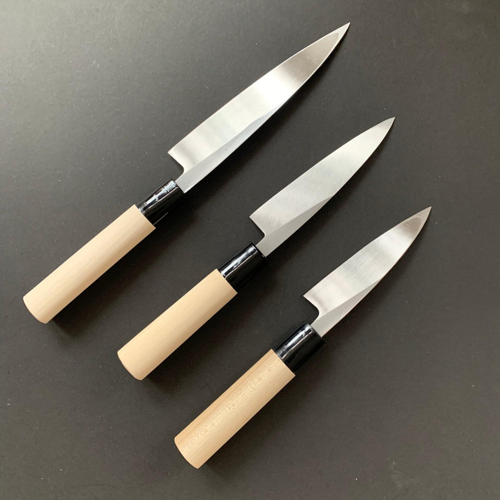 Kobocho knife, Carbon steel, Kurouchi finish, Single bevel - Kitchen Provisions