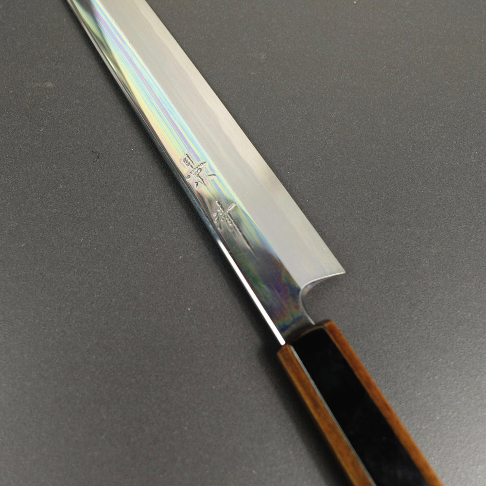 Yanagiba knife, Aogami 1 carbon steel, traditional kasumi finish - Kagekiyo - Kitchen Provisions