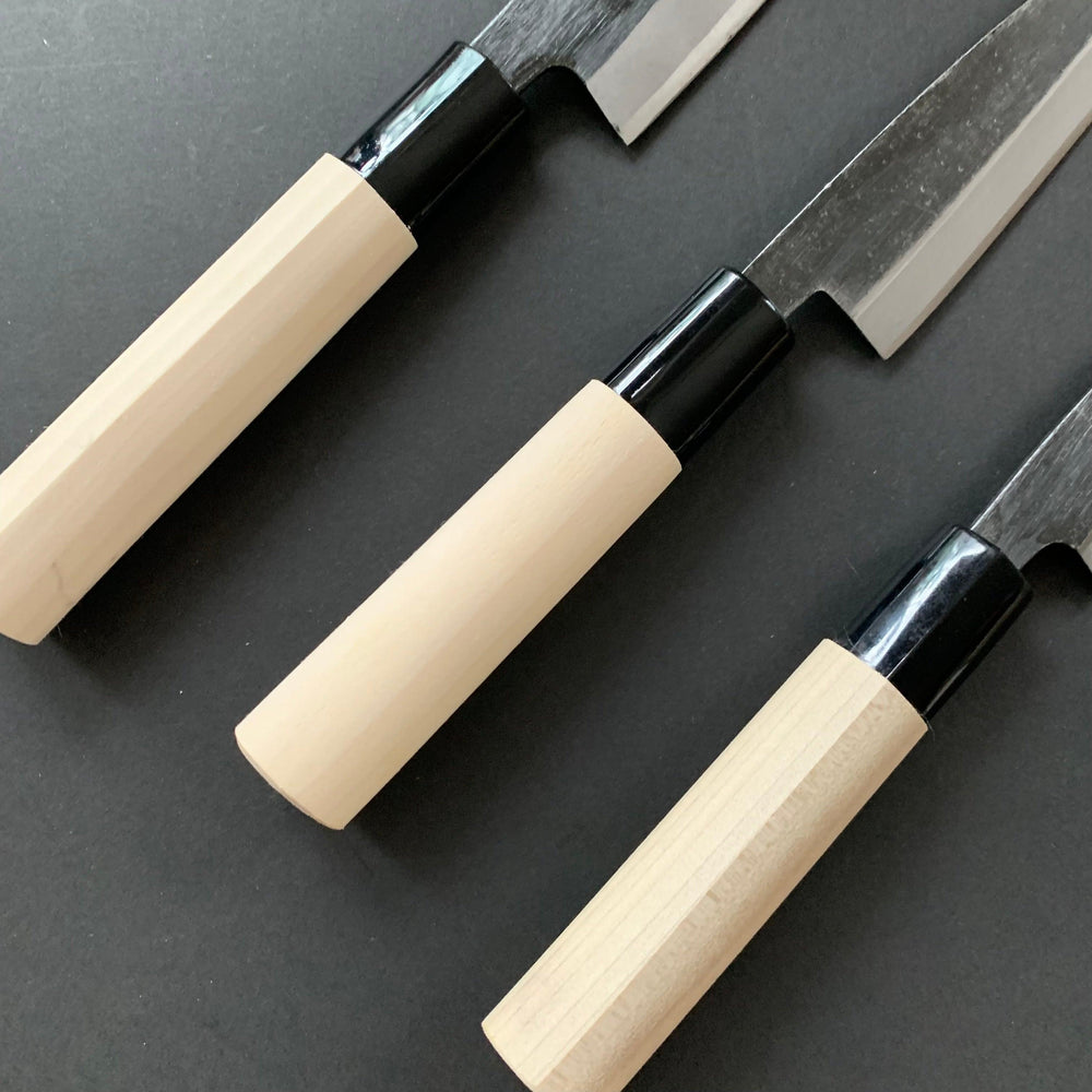 Kobocho knife, Carbon steel, Kurouchi finish, Single bevel - Kitchen Provisions