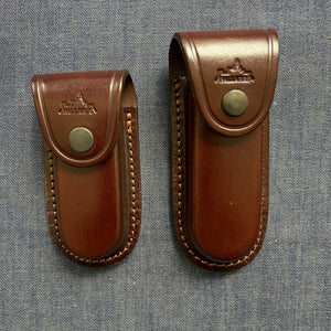 Pallares leather knife pouch for belt - large/small