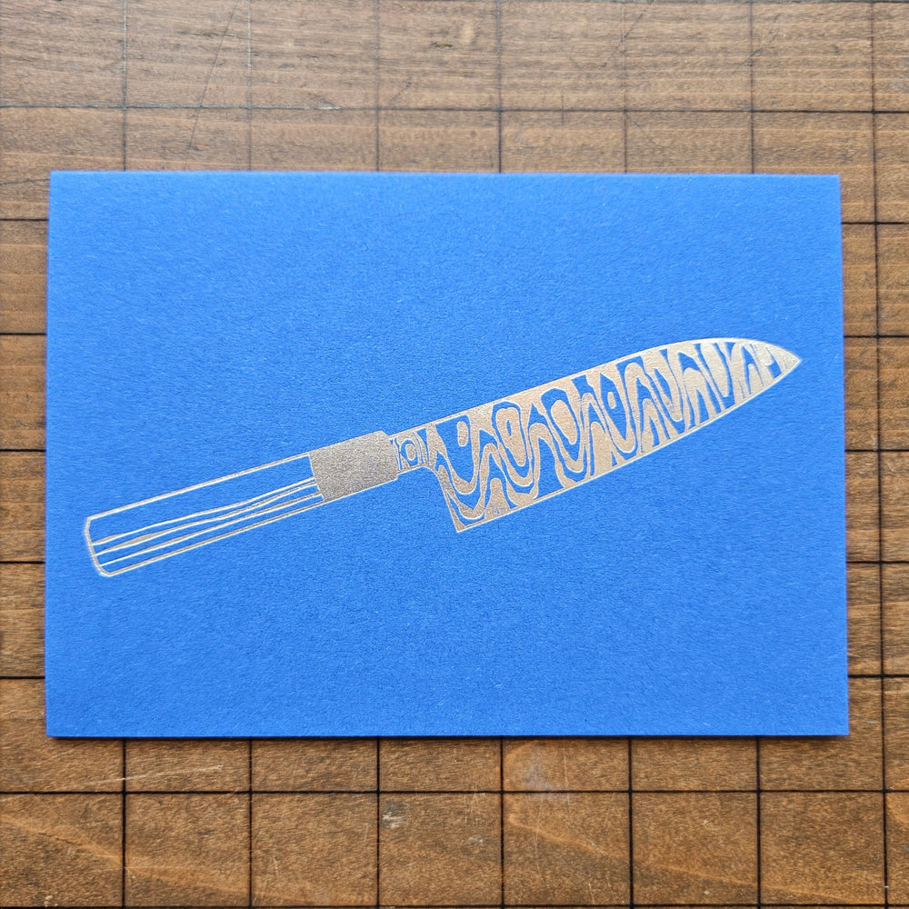 Knife greetings cards - designed by Takako Copeland for Kitchen Provisions