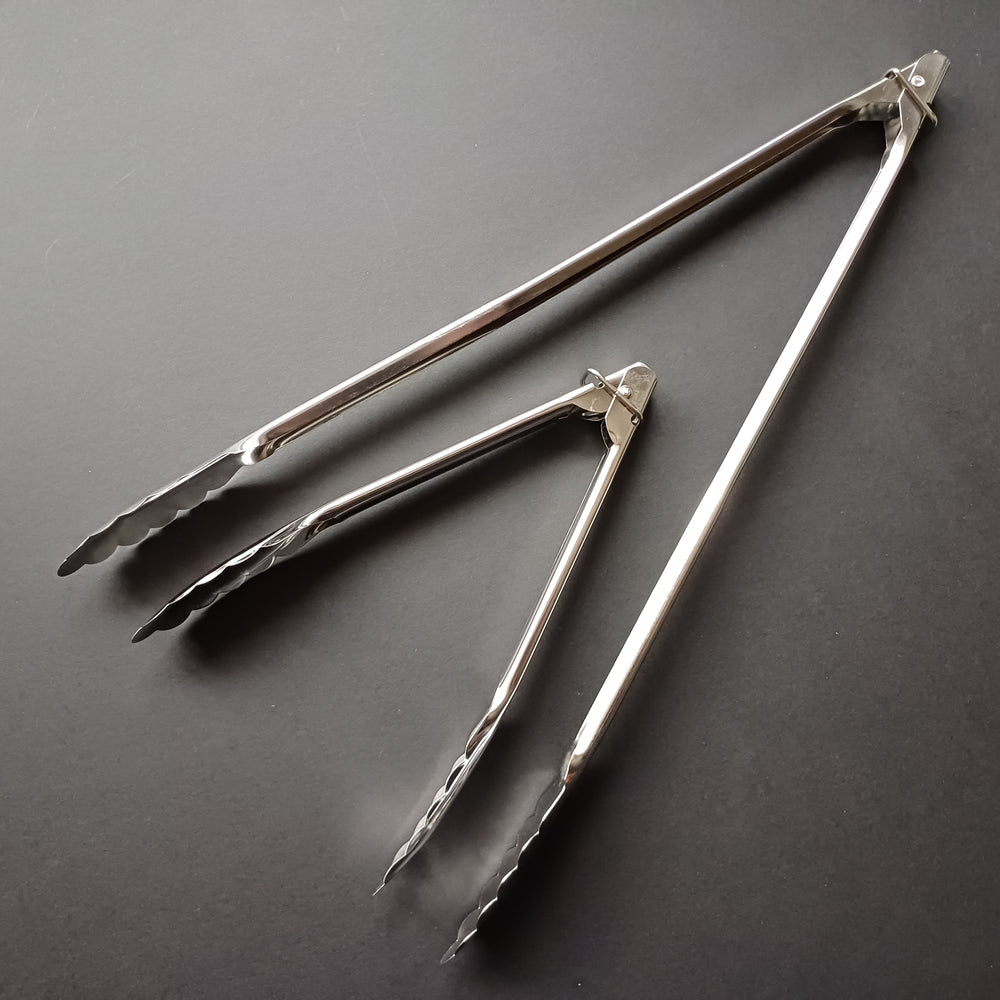 Stainless steel Tongs with ring stopper