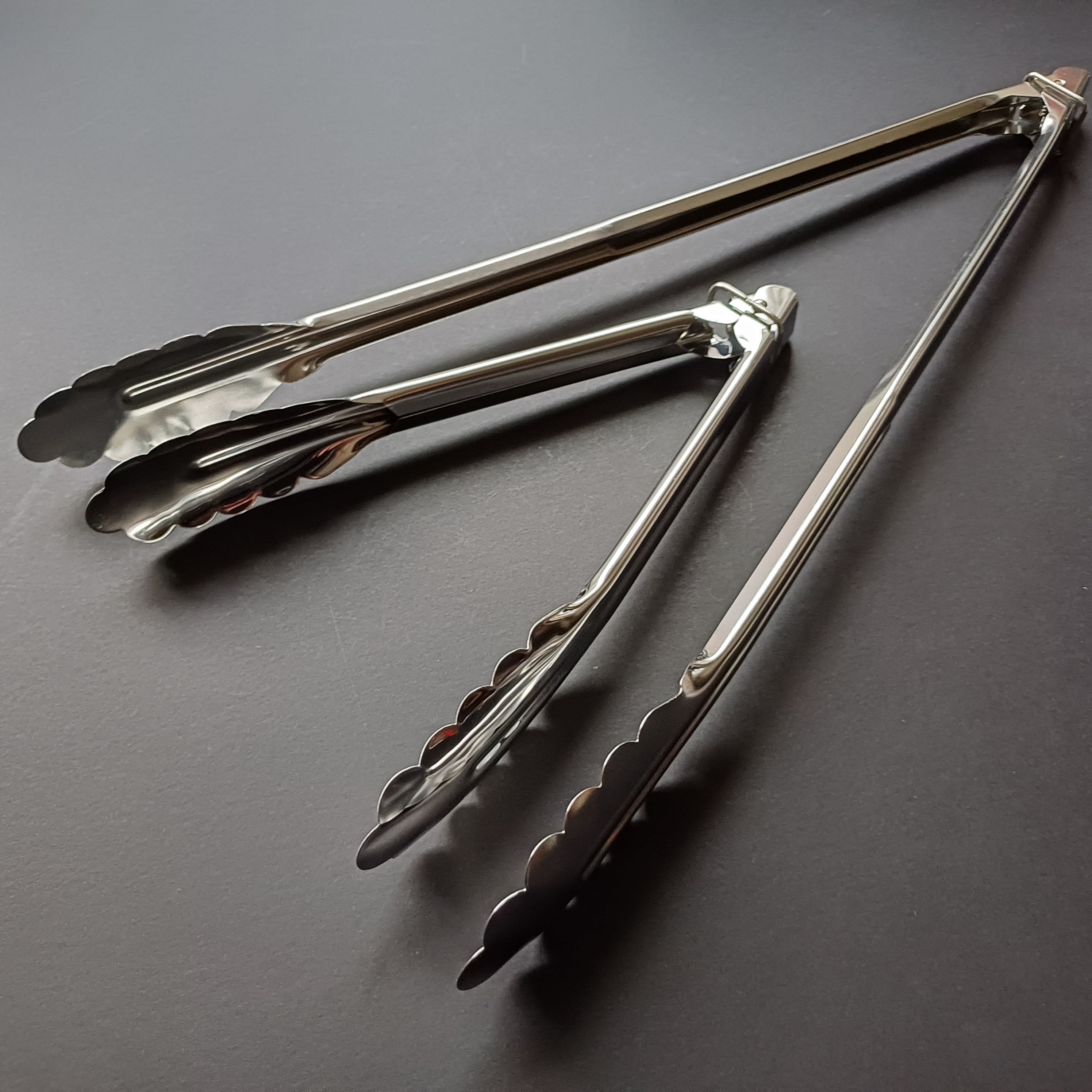 Stainless steel Tongs with ring stopper