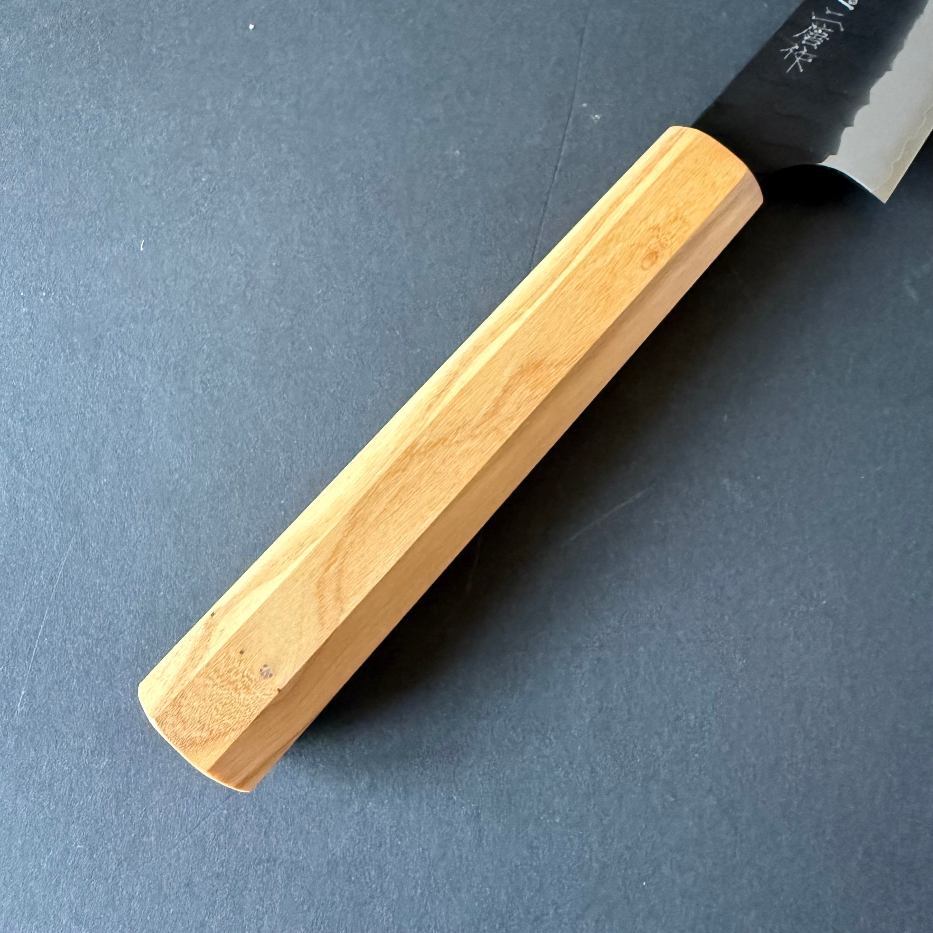 Petty knife, SG2 powder steel, Kurouchi and Tsuchime finish - Nigara