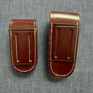 Pallares leather knife pouch for belt - large/small