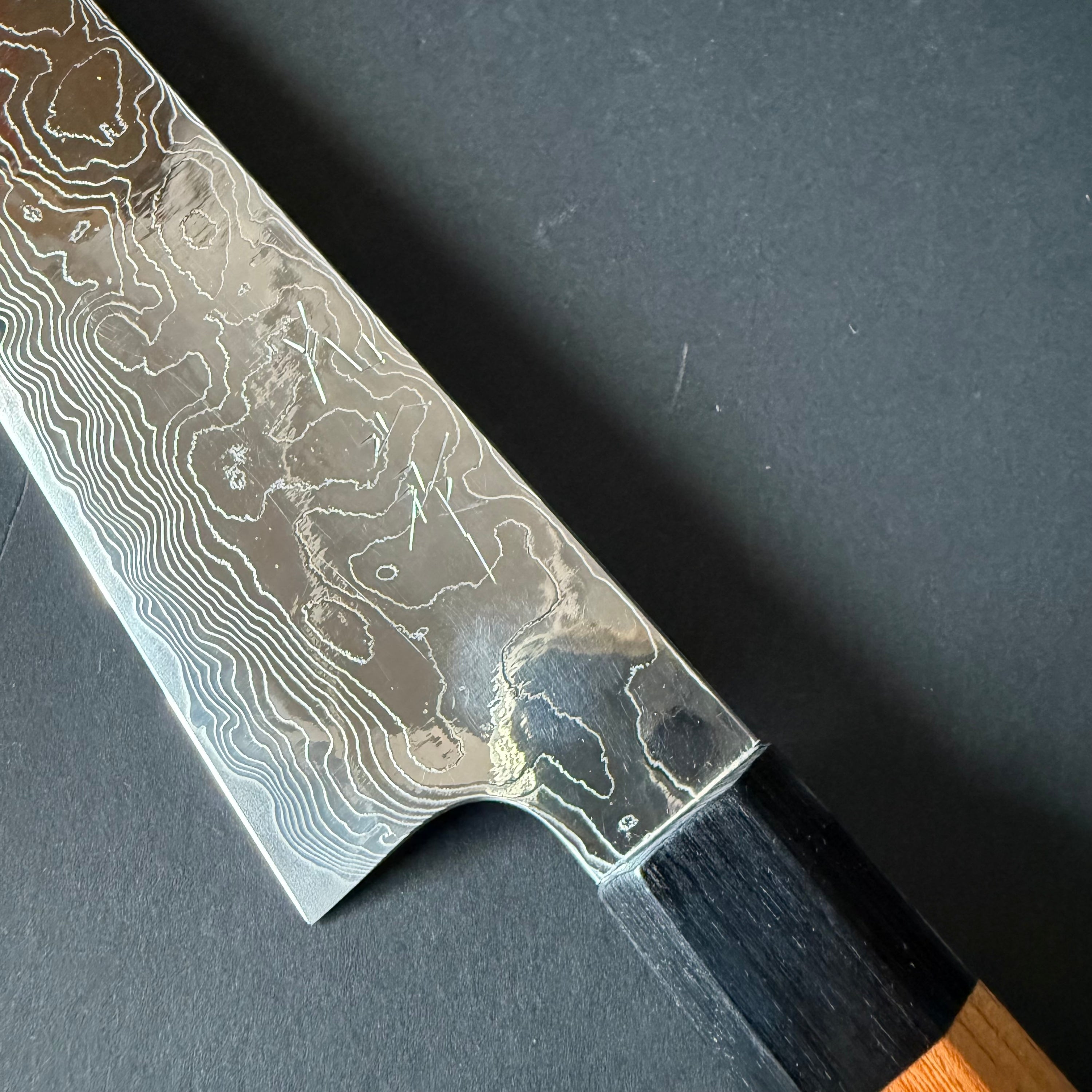 Gyuto knife, VG10 stainless steel, damascus finish - Katayama Yuta