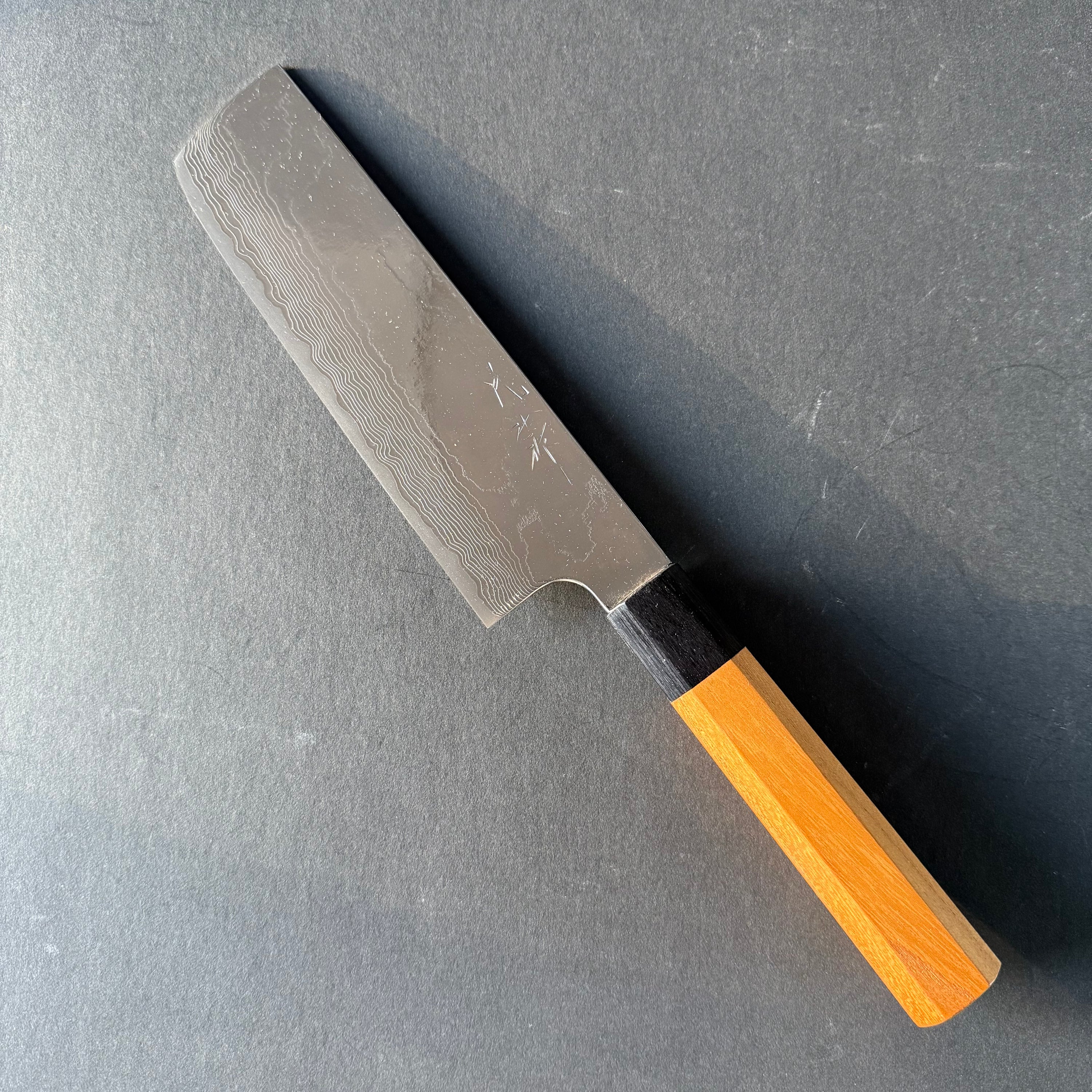Nakiri knife, VG10 stainless steel, damascus finish - Katayama Yuta