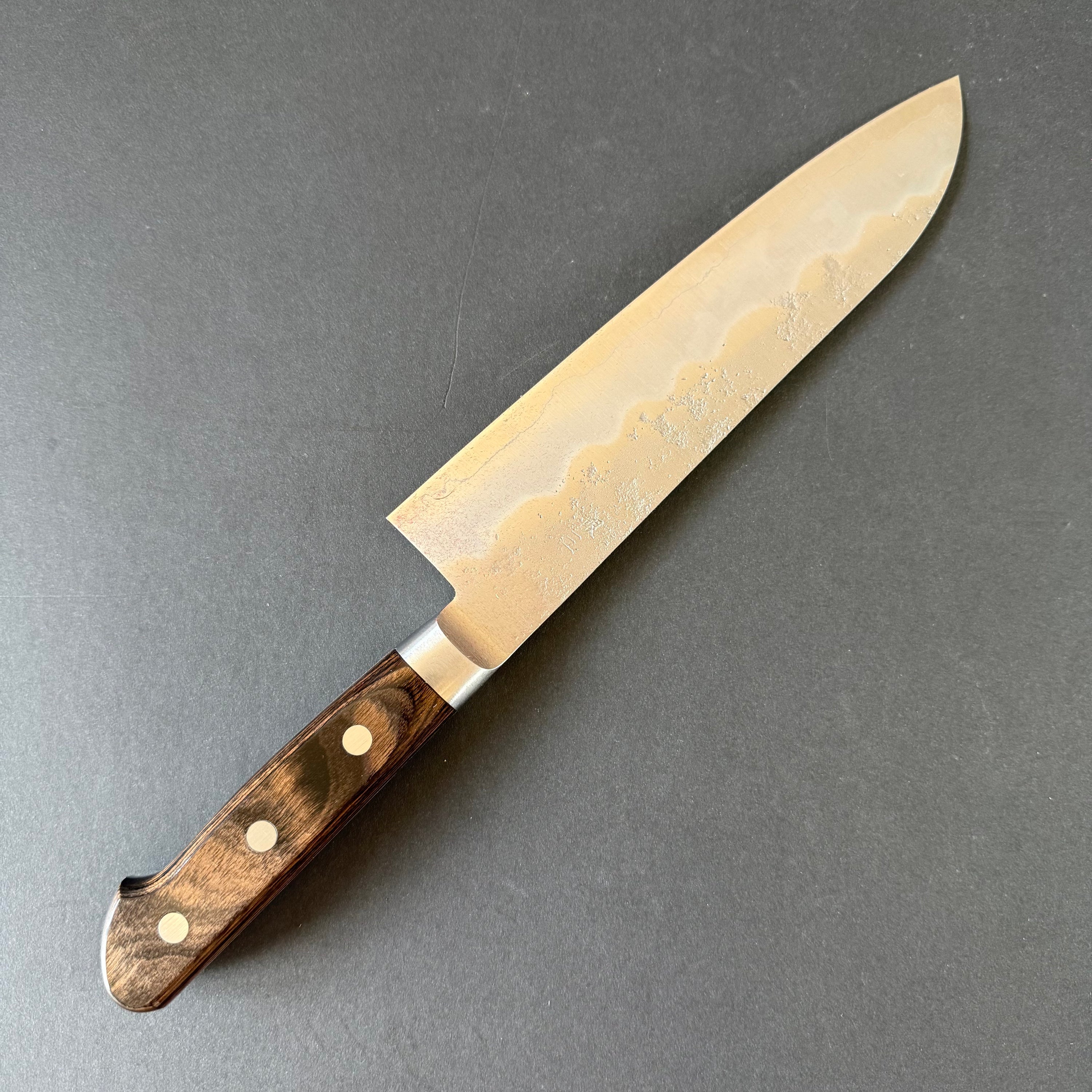 Santoku knife, Ginsan stainless steel, nashiji finish - Ohishi