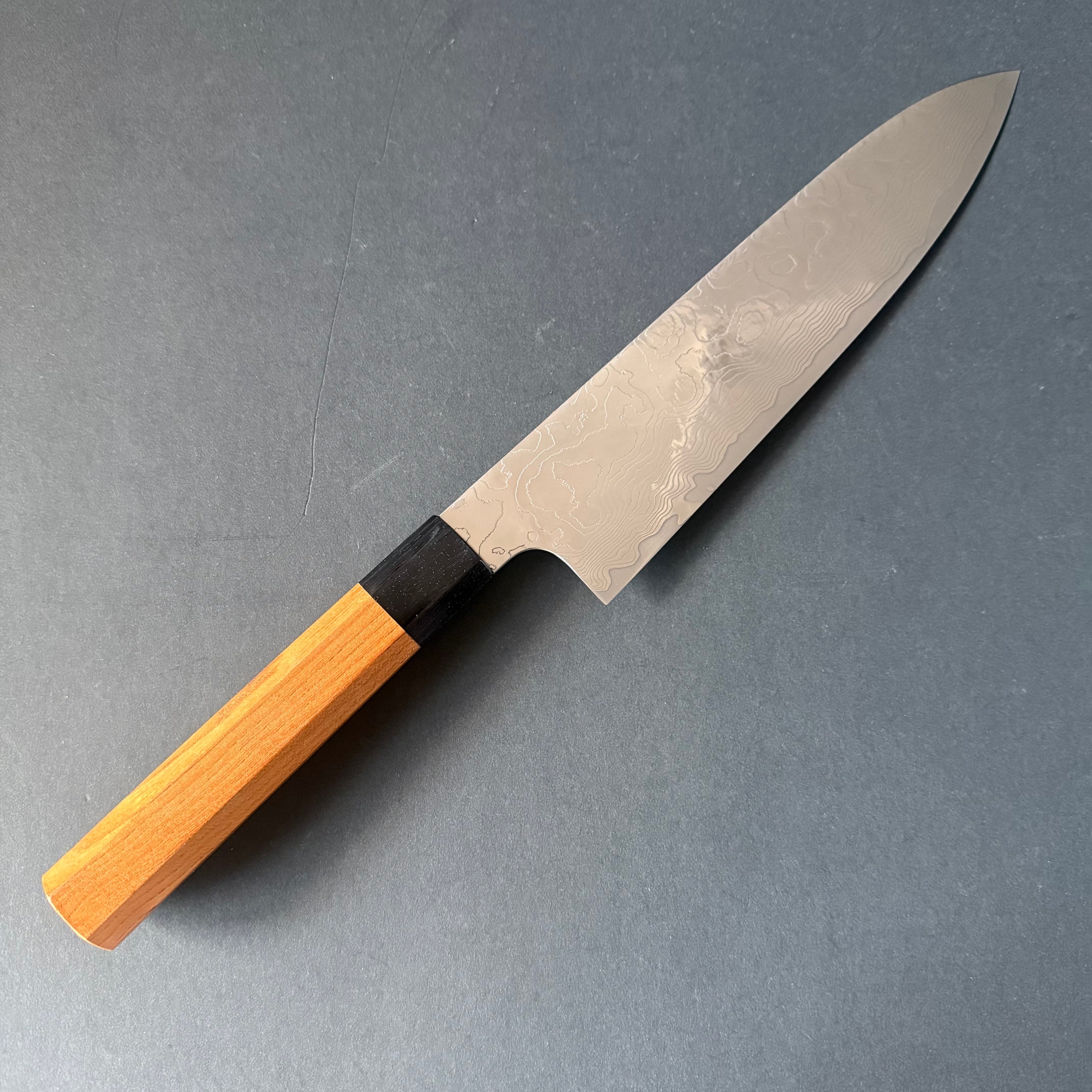 Gyuto knife, VG10 stainless steel, damascus finish - Katayama Yuta