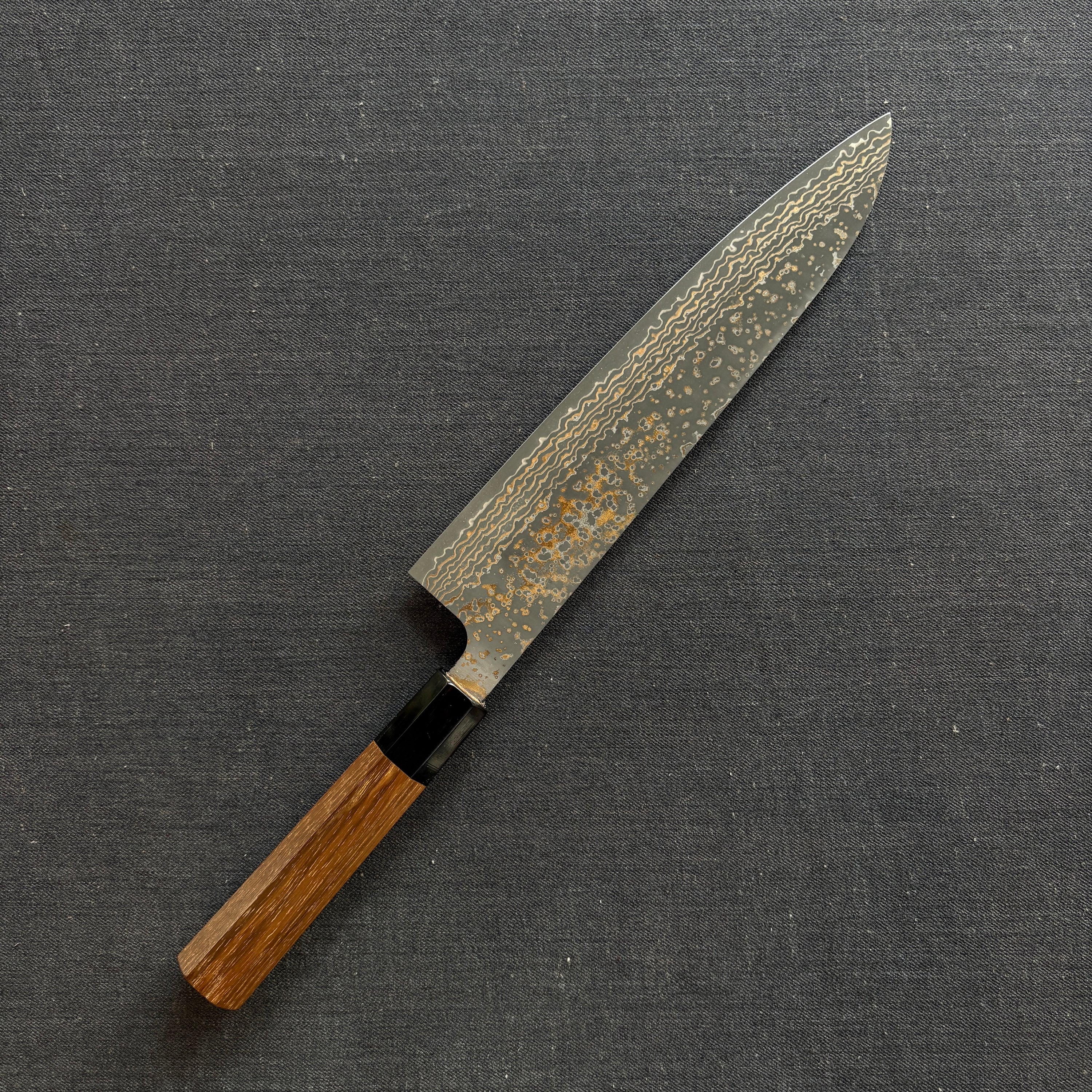 Gyuto knife, VG10 Stainless Steel, Coloured Damascus finish - Saji