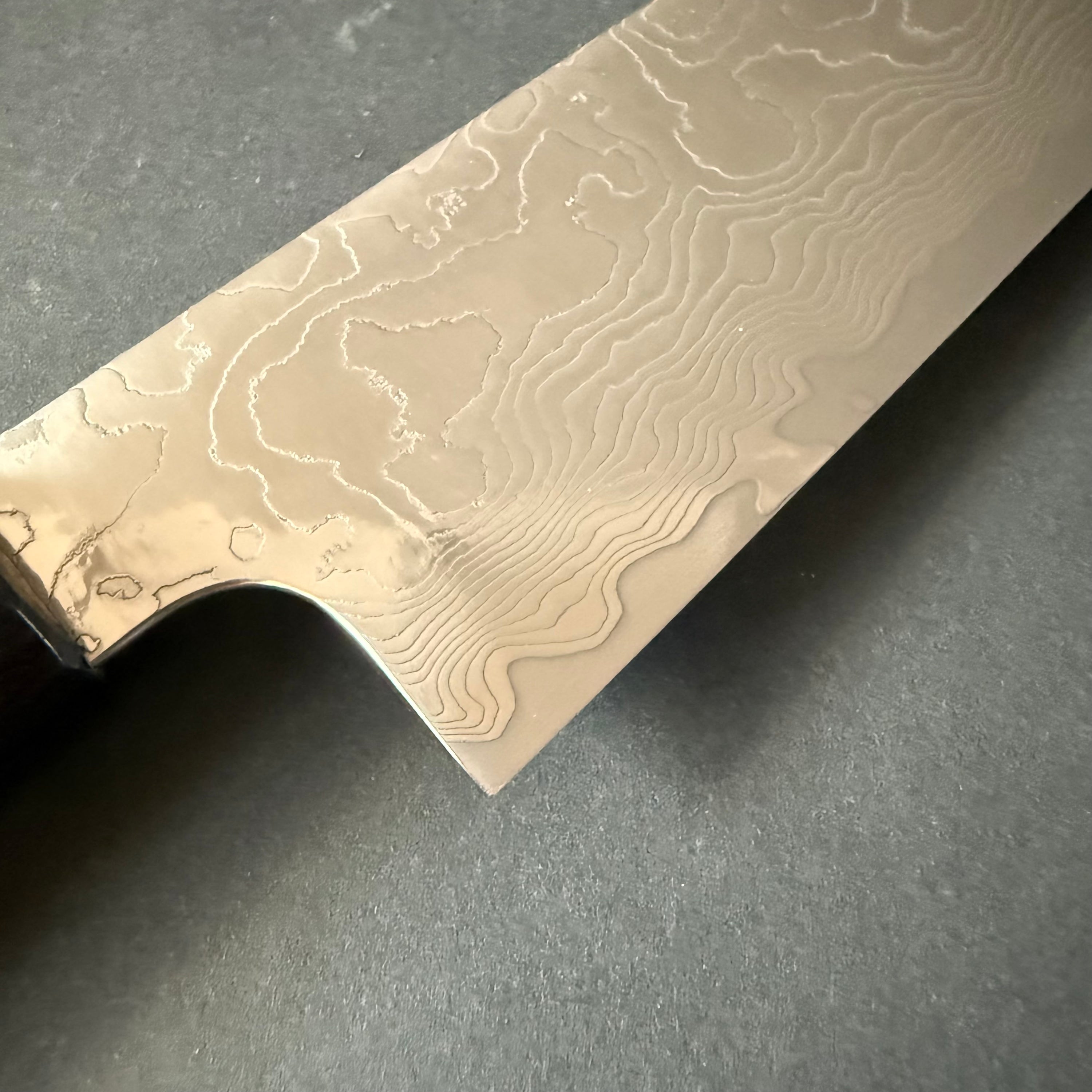 Gyuto knife, VG10 stainless steel, damascus finish - Katayama Yuta