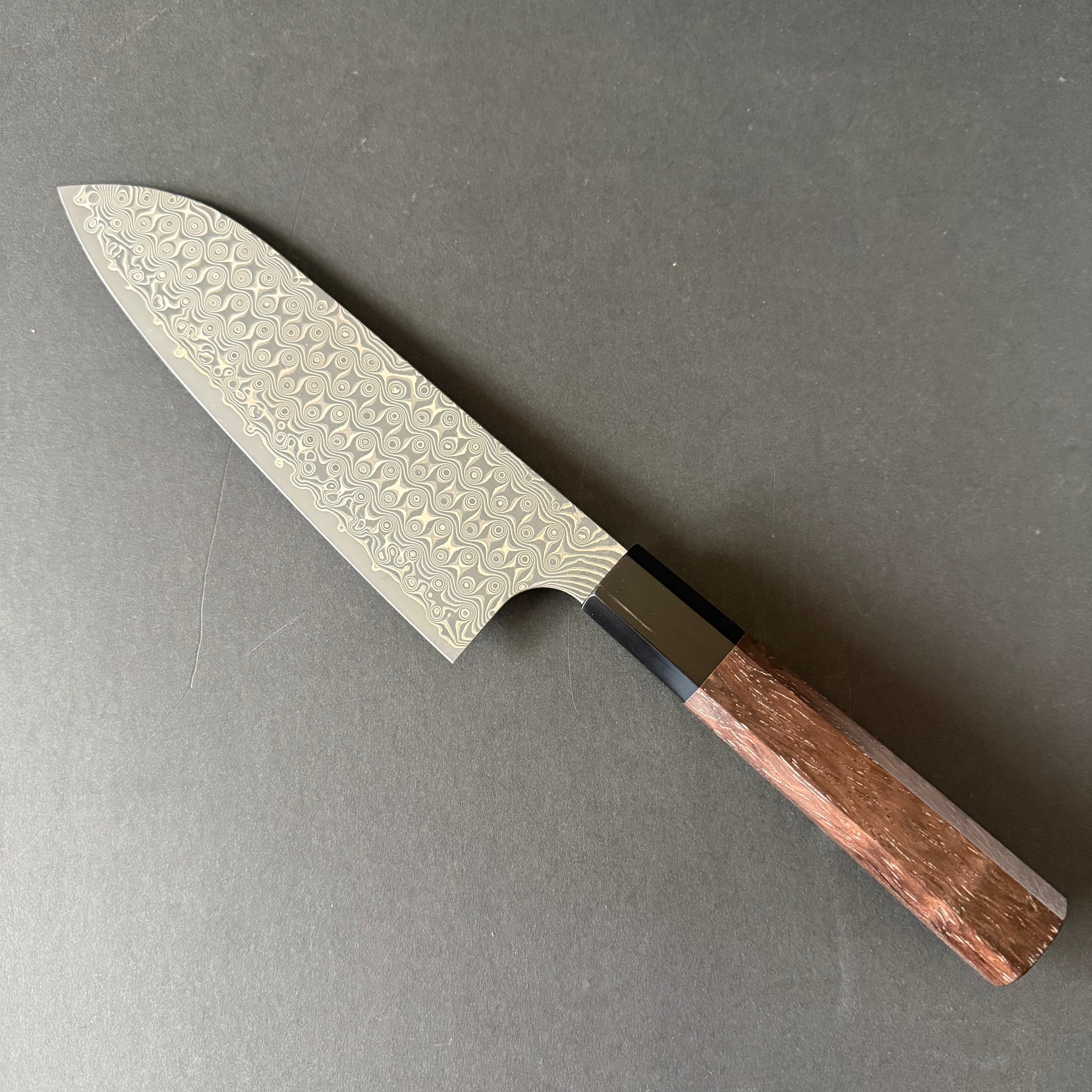 Santoku knife, SG2 powder steel, Anmon Damascus finish, Wa handle - Nigara