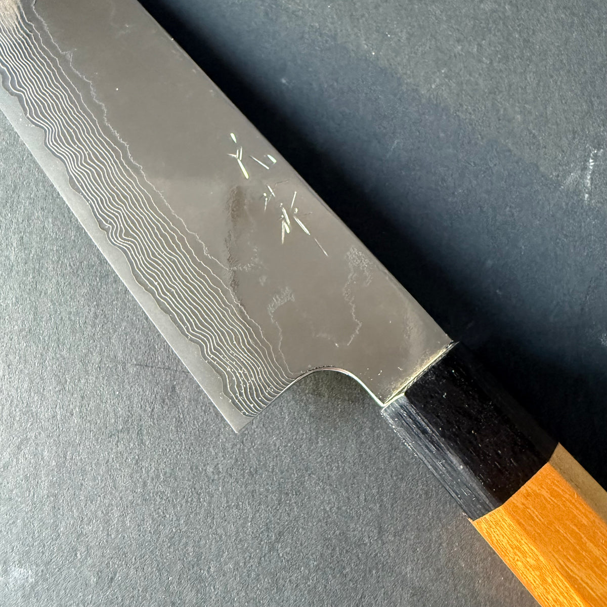 Nakiri knife, VG10 stainless steel, damascus finish - Katayama Yuta
