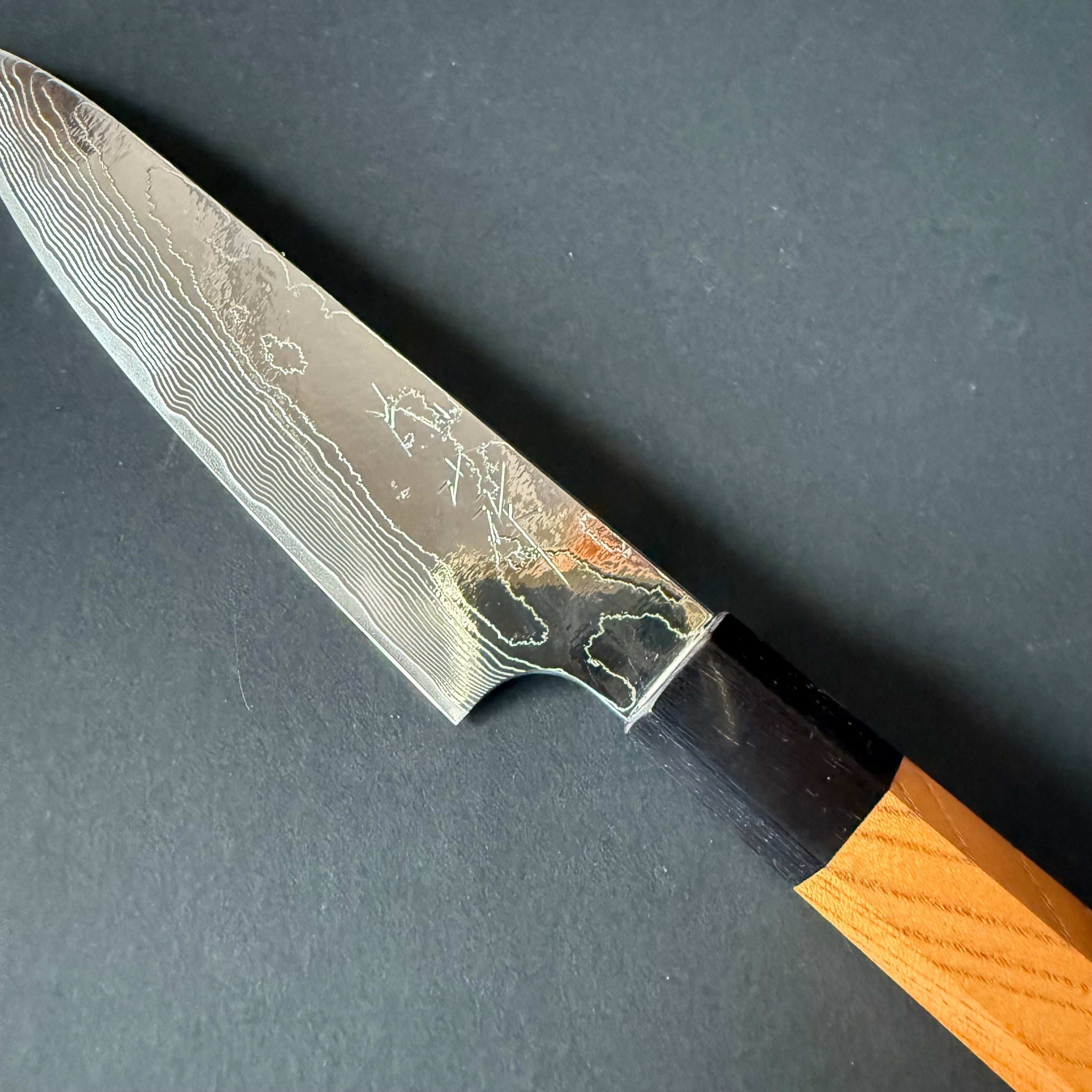 Petty knife, VG10 stainless steel, damascus finish - Katayama Yuta