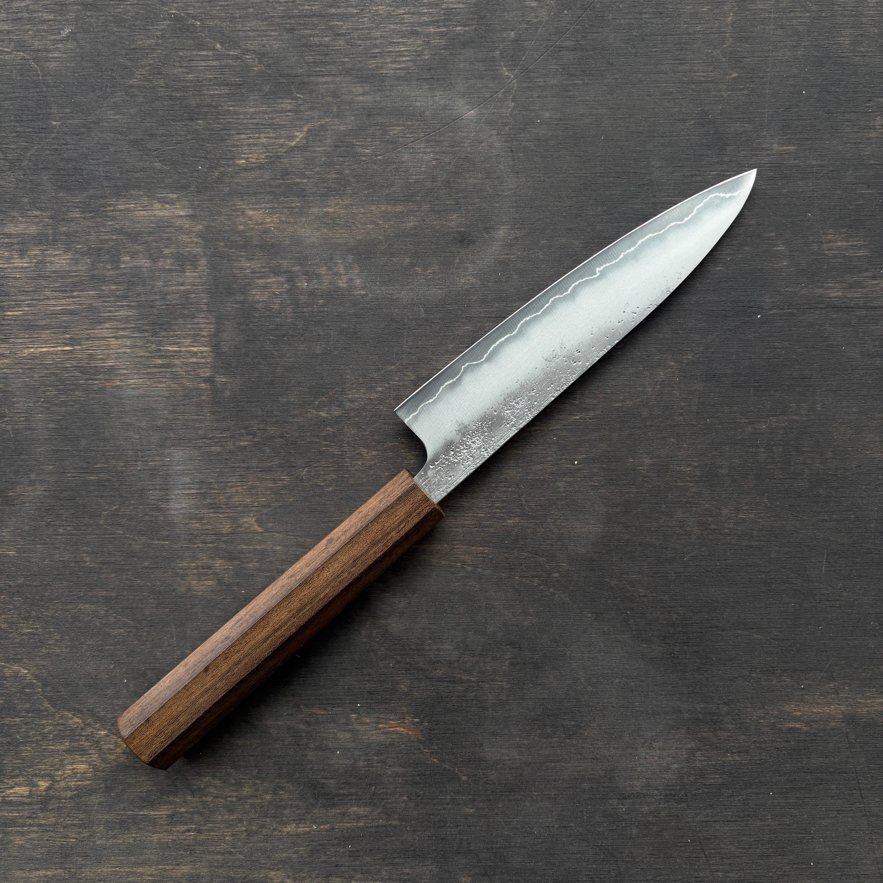 Petty knife, Ginsan stainless steel, Nashiji finish, Ginrei range - Hatsukokoro