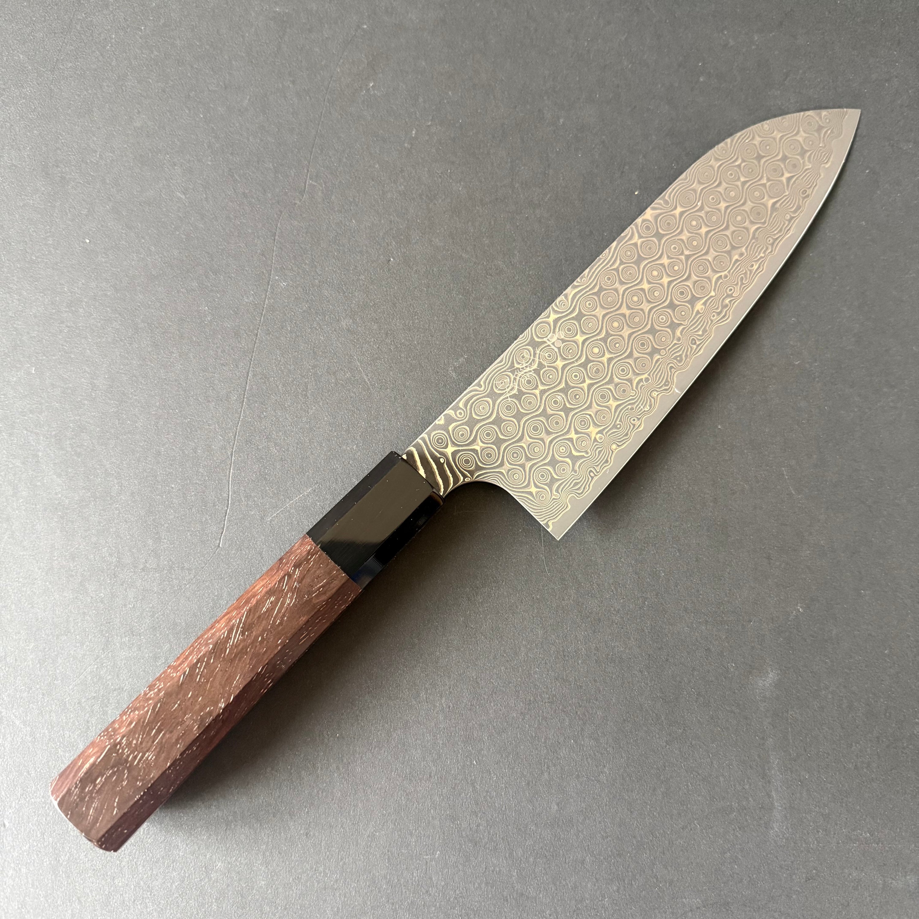 Santoku knife, SG2 powder steel, Anmon Damascus finish, Wa handle - Nigara