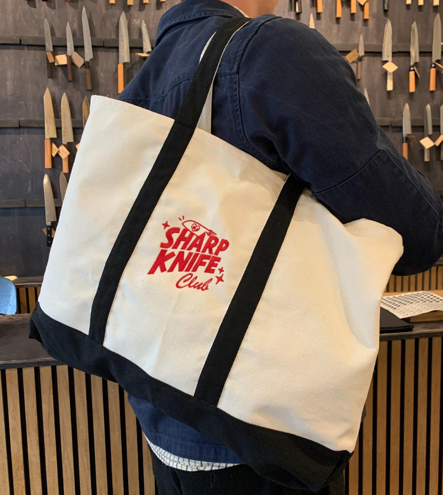 Kitchen Provisions Merch - the SHARP KNIFE CLUB tote
