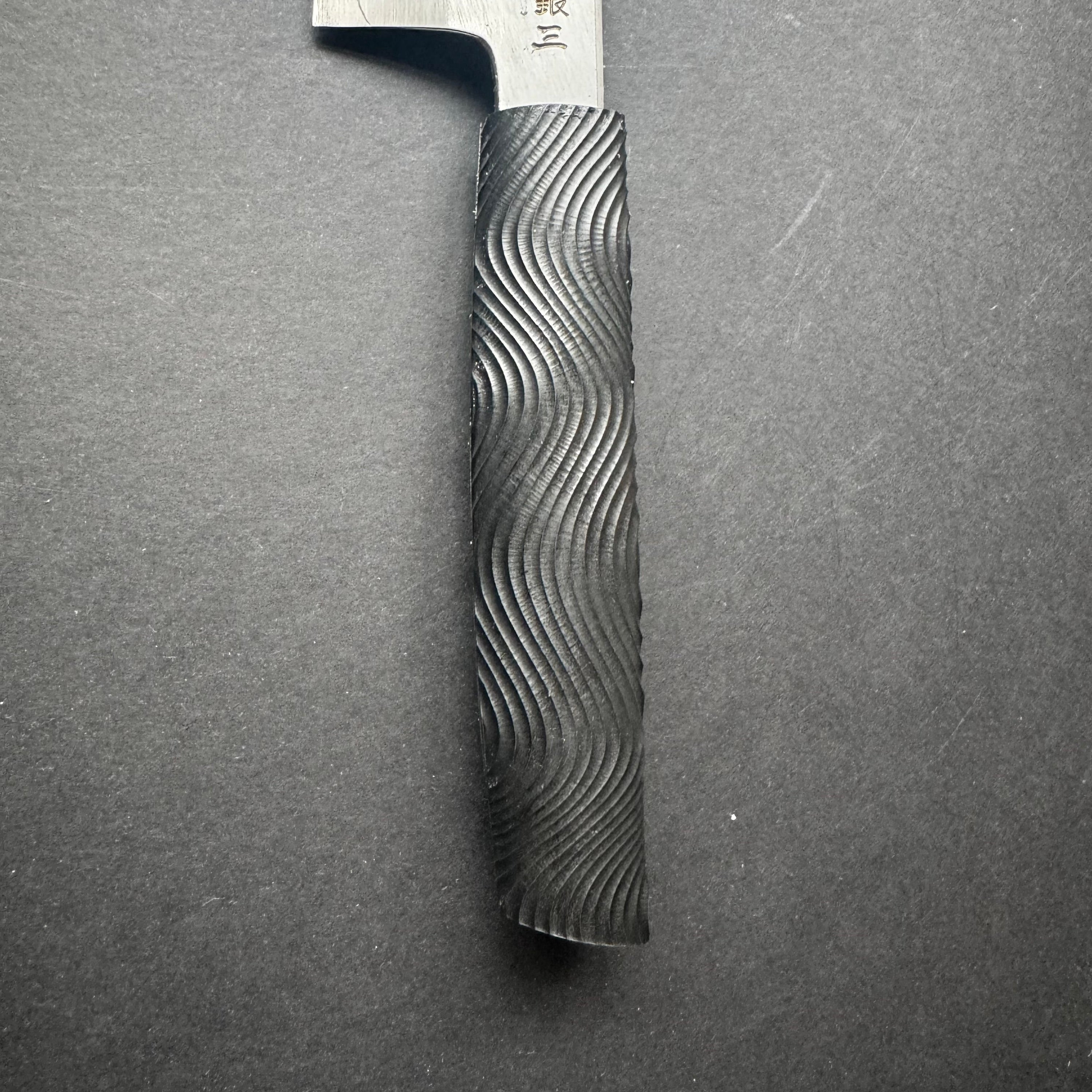 Gyuto knife, Ginsan stainless steel, polished finish, wave design handle - Nakagawa Hamono