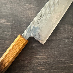 Santoku knife, Aus10 Stainless Steel, Nawame Damascus Tsuchime finish - Tsunehisa