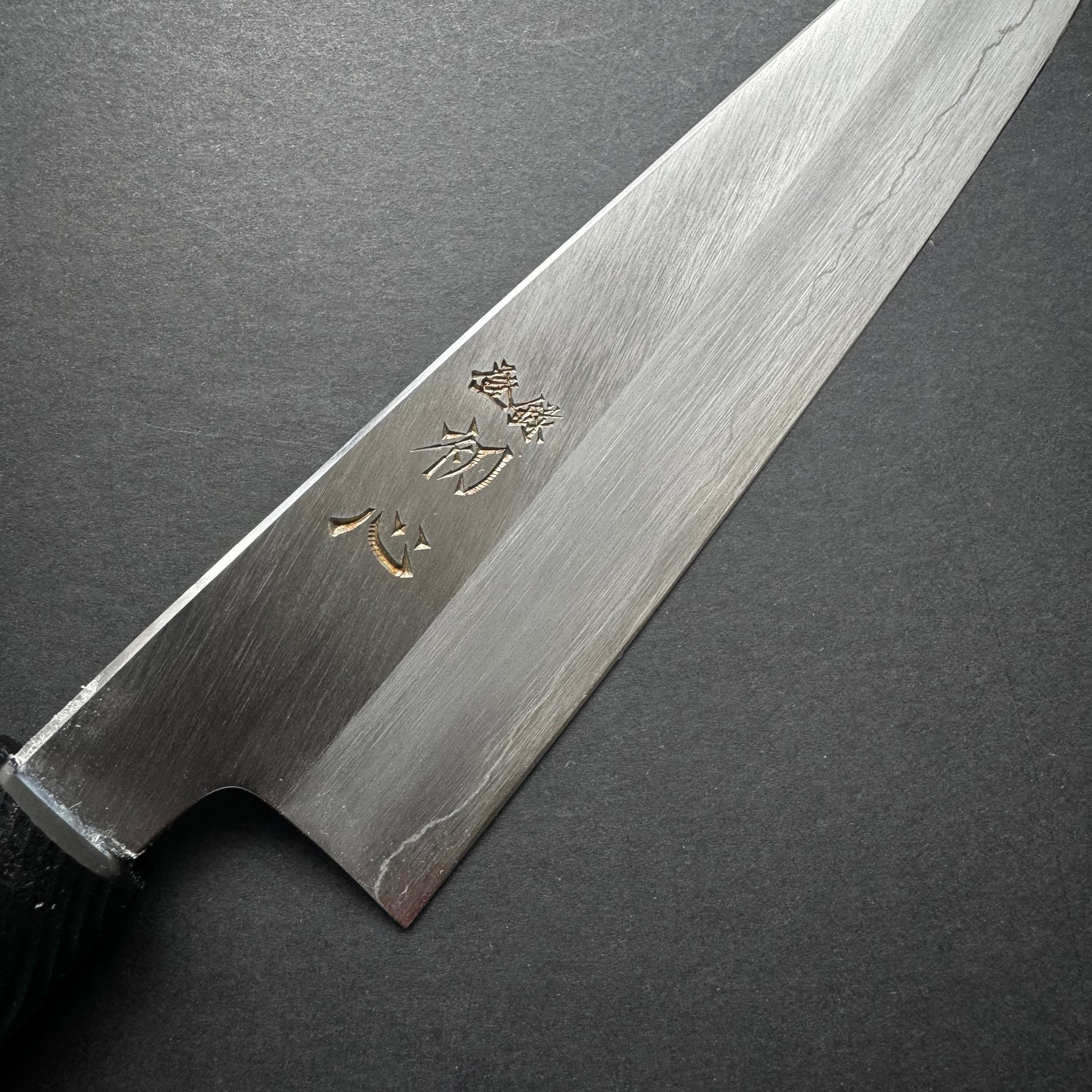 Gyuto knife, Ginsan stainless steel, polished finish, wave design handle - Nakagawa Hamono