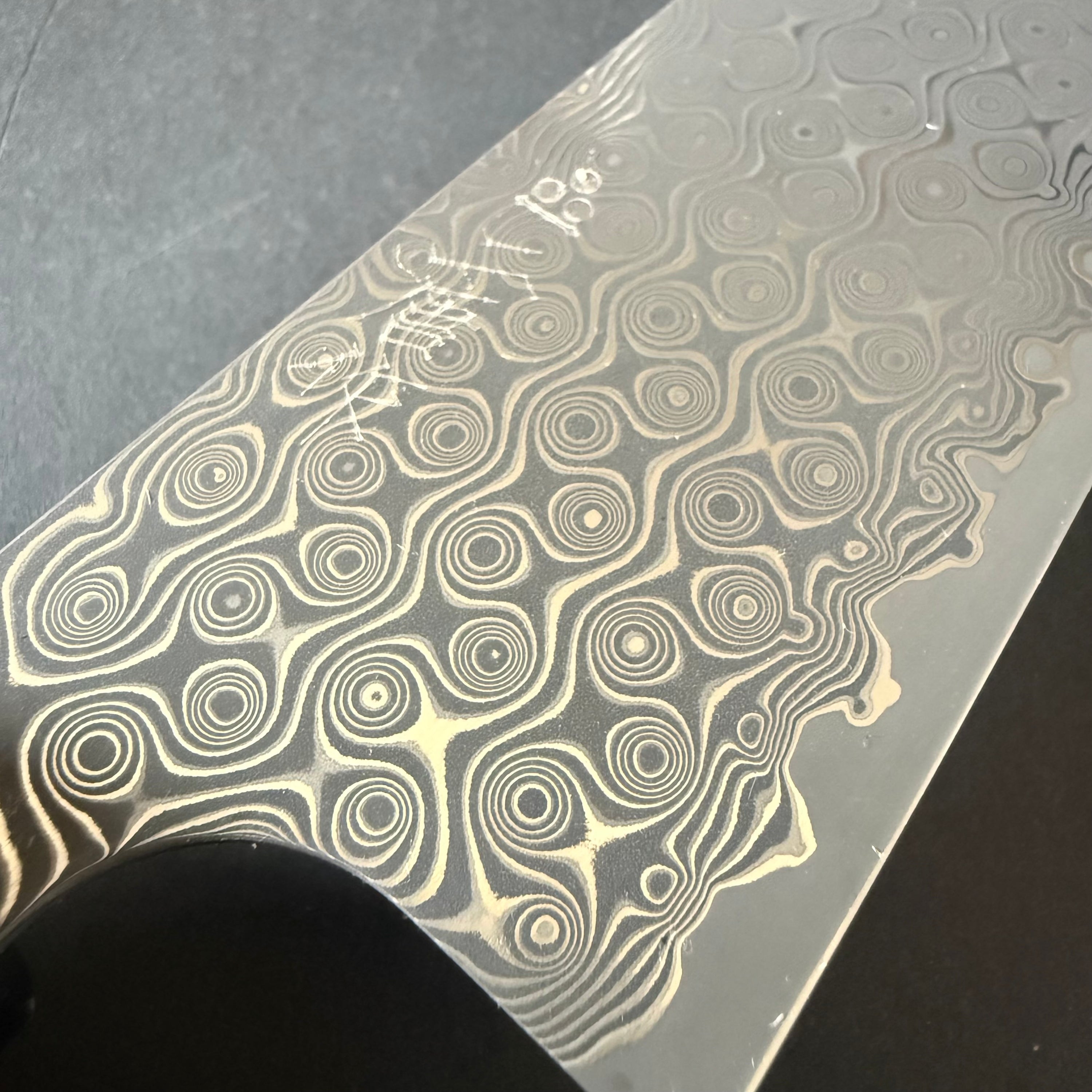 Santoku knife, SG2 powder steel, Anmon Damascus finish, Wa handle - Nigara
