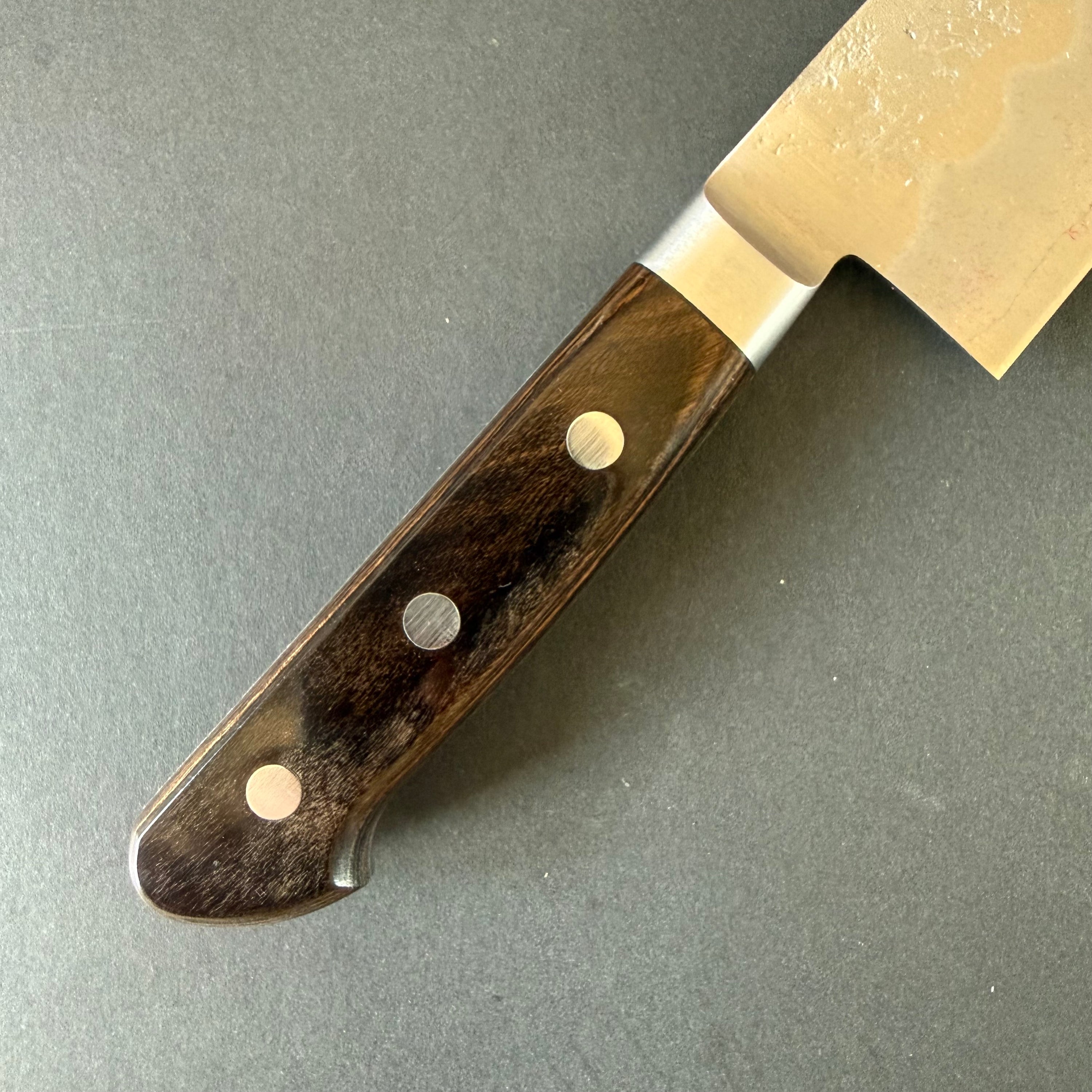 Santoku knife, Ginsan stainless steel, nashiji finish - Ohishi