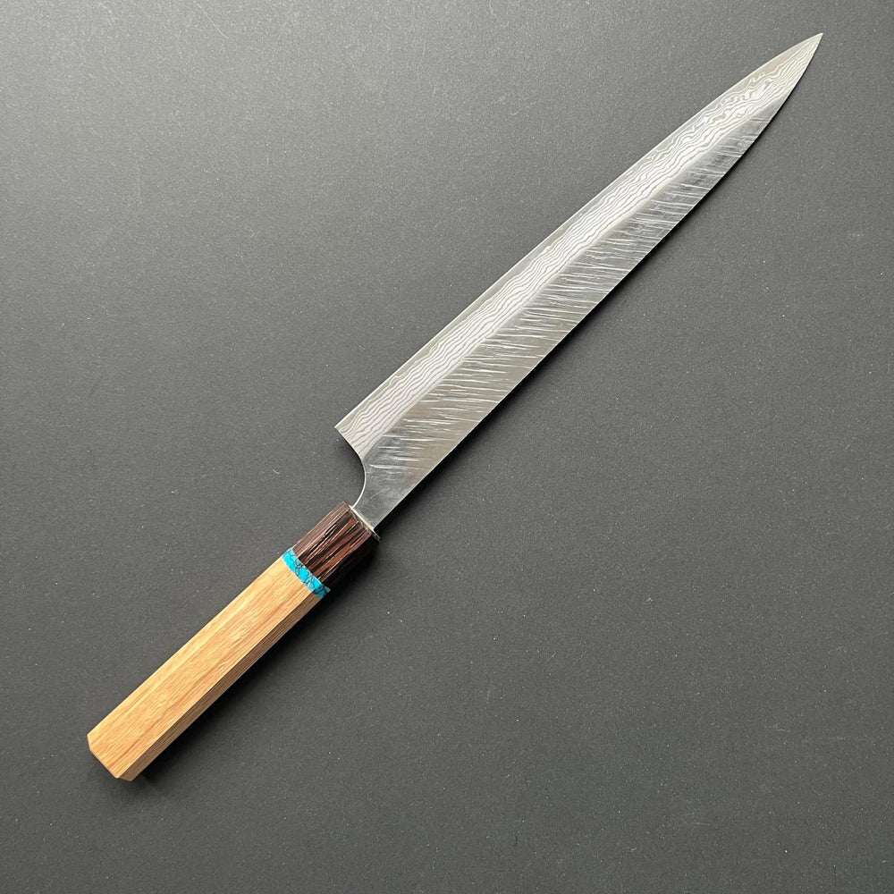 Sujihiki knife, VG10 Stainless steel, tsuchime finish - Yu Kurosaki