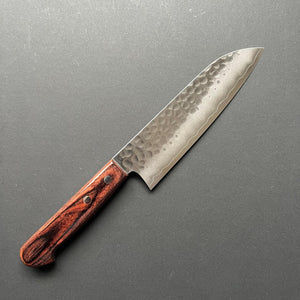 Santoku knife, Ginsan stainless steel, Tsuchime finish - Kato